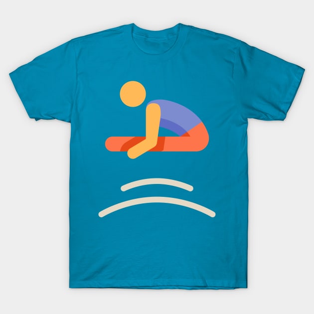 Trampoline Gymnastics T-Shirt by vladocar